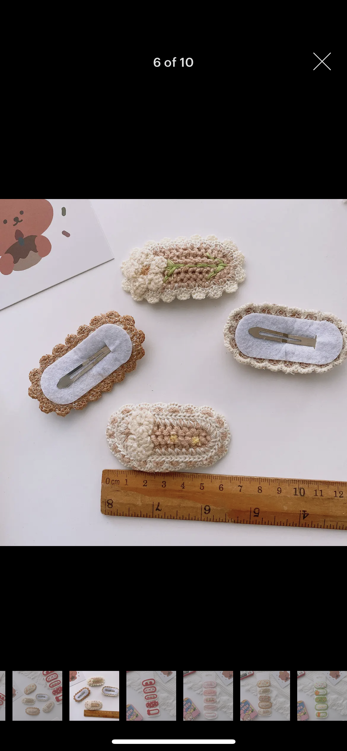Crocheted Barretts