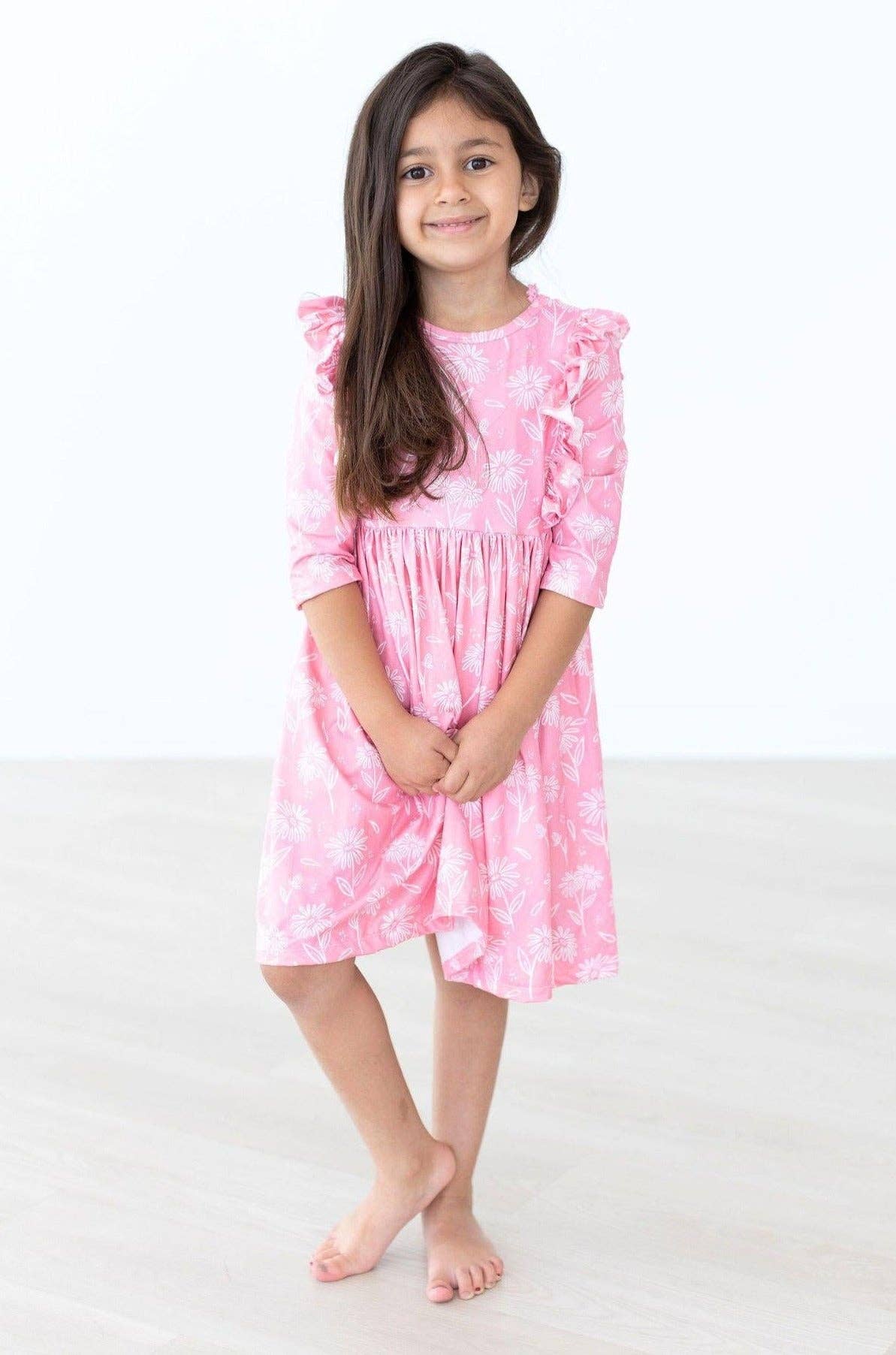 Dahlia Doodles Ruffle Twirl Dress