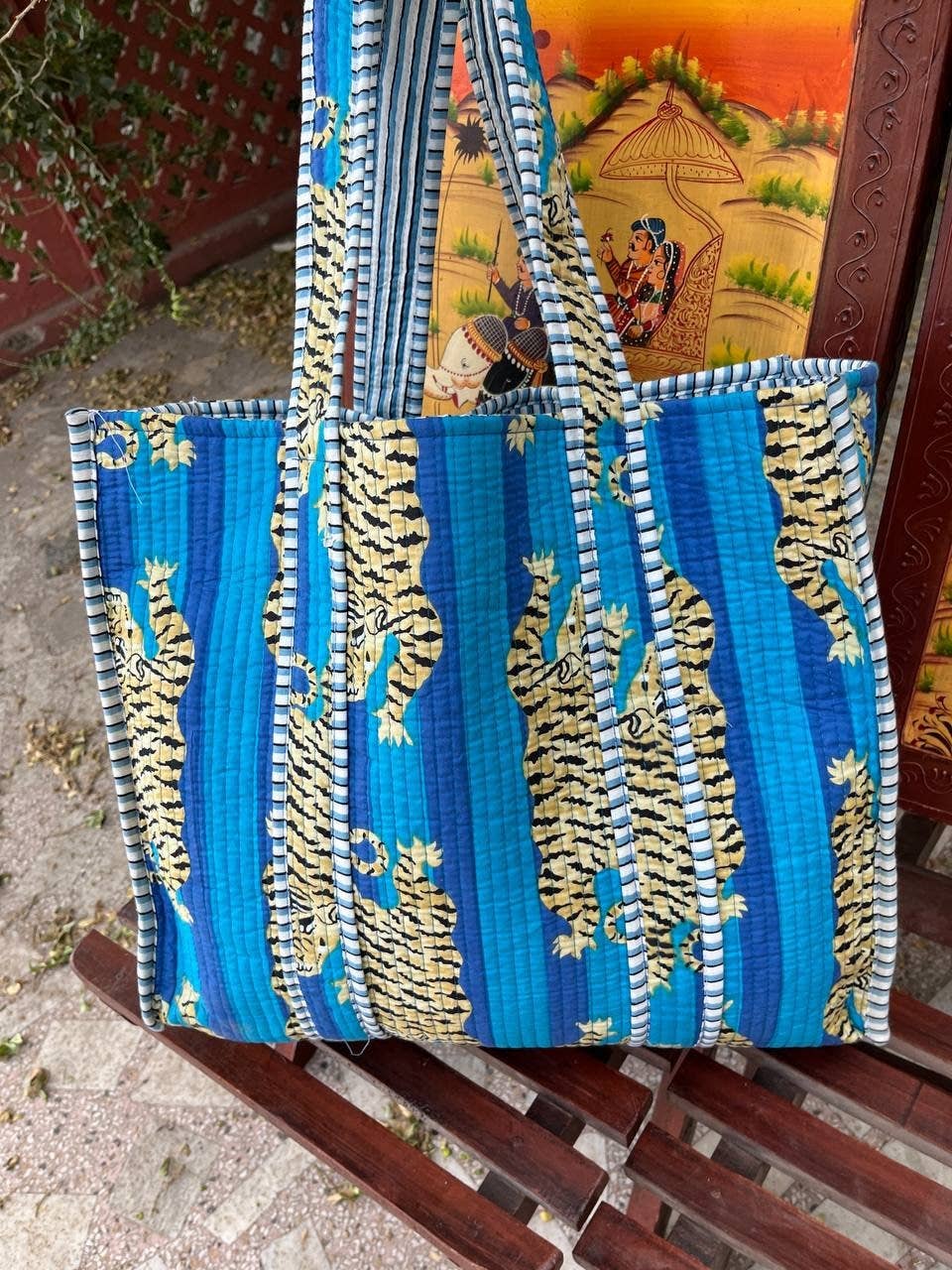 Quilted Reversible Floral Eco-Friendly Handmade Tote Bag