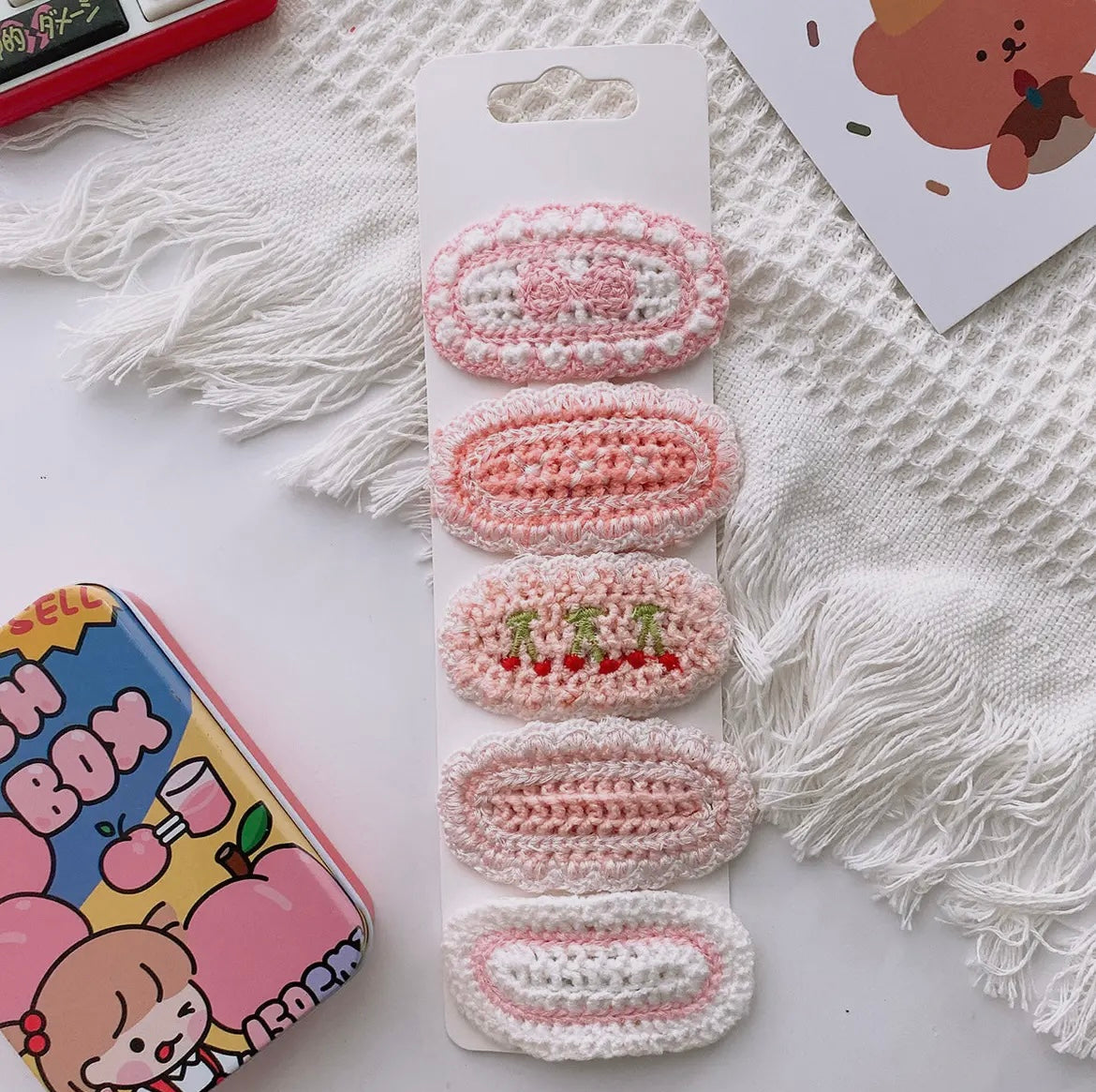 Crocheted Barretts