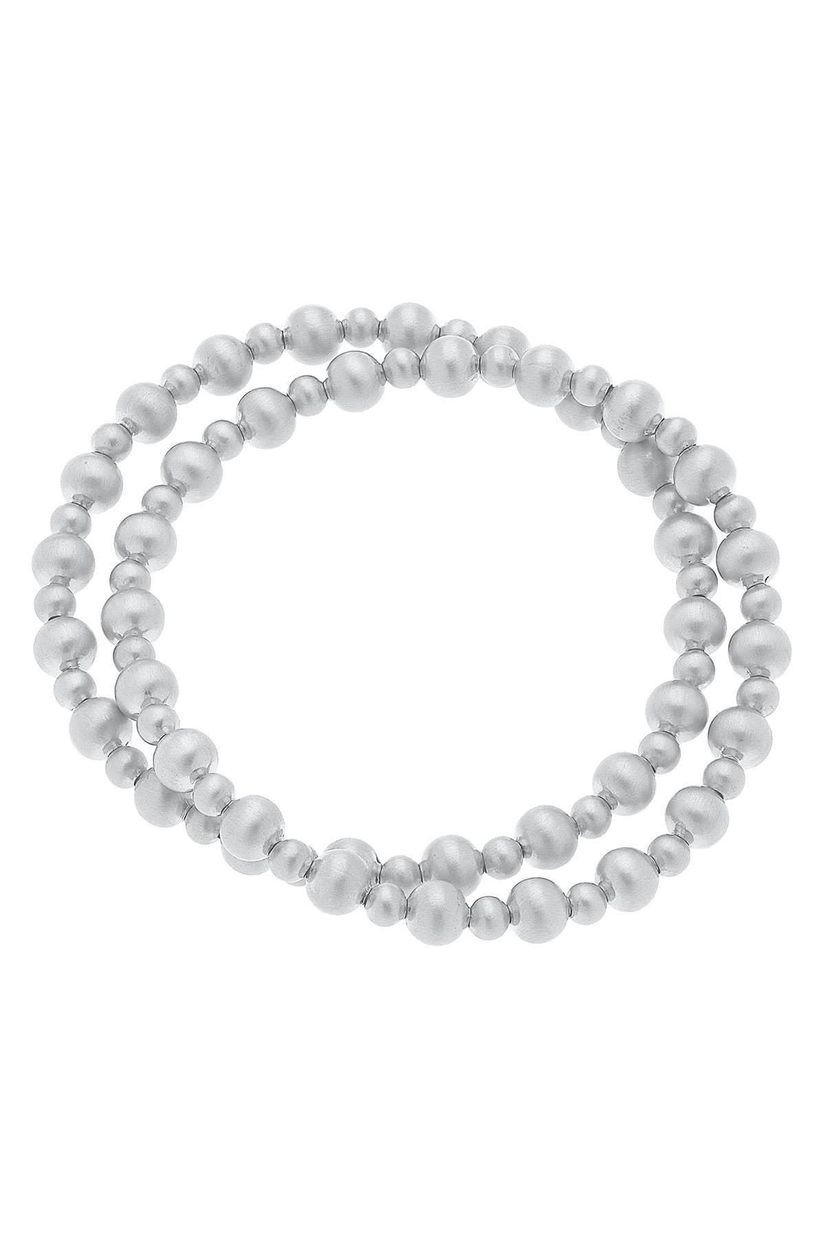 Kayla Ball Bead Stretch Bracelets (Set of 2)