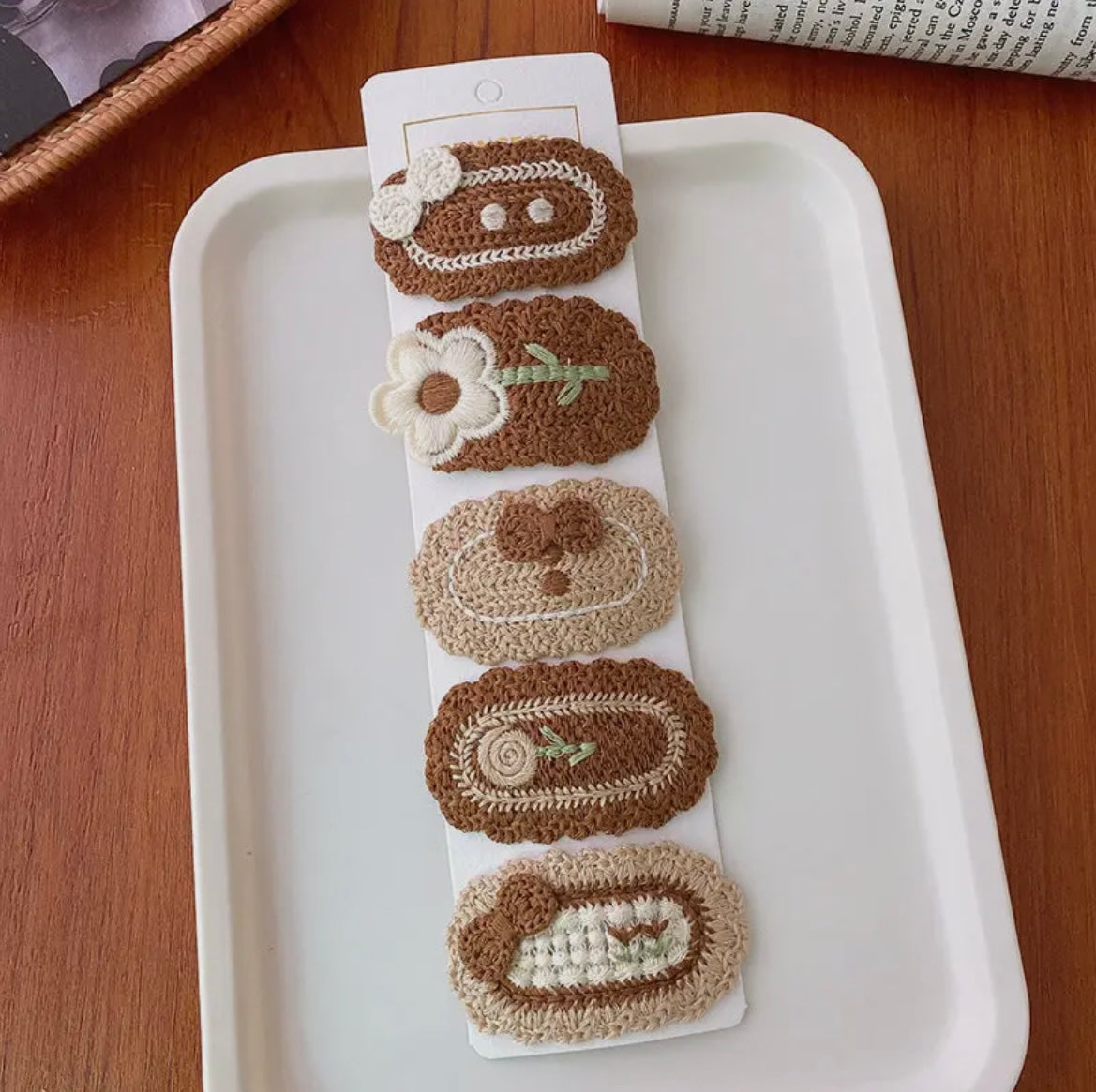 Crocheted Barretts