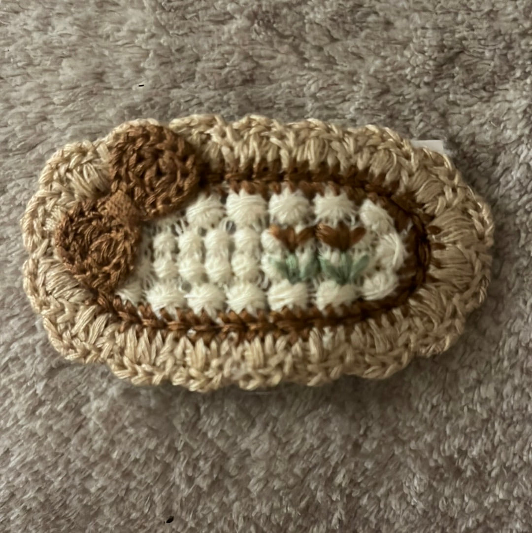 Crocheted Barretts