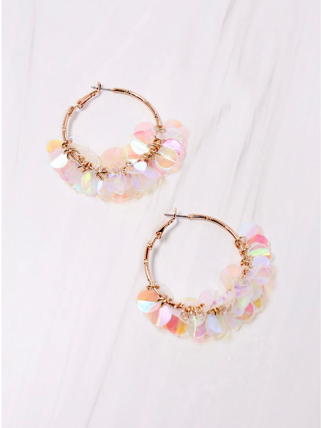 Myra Sequin Hoop Earrings
