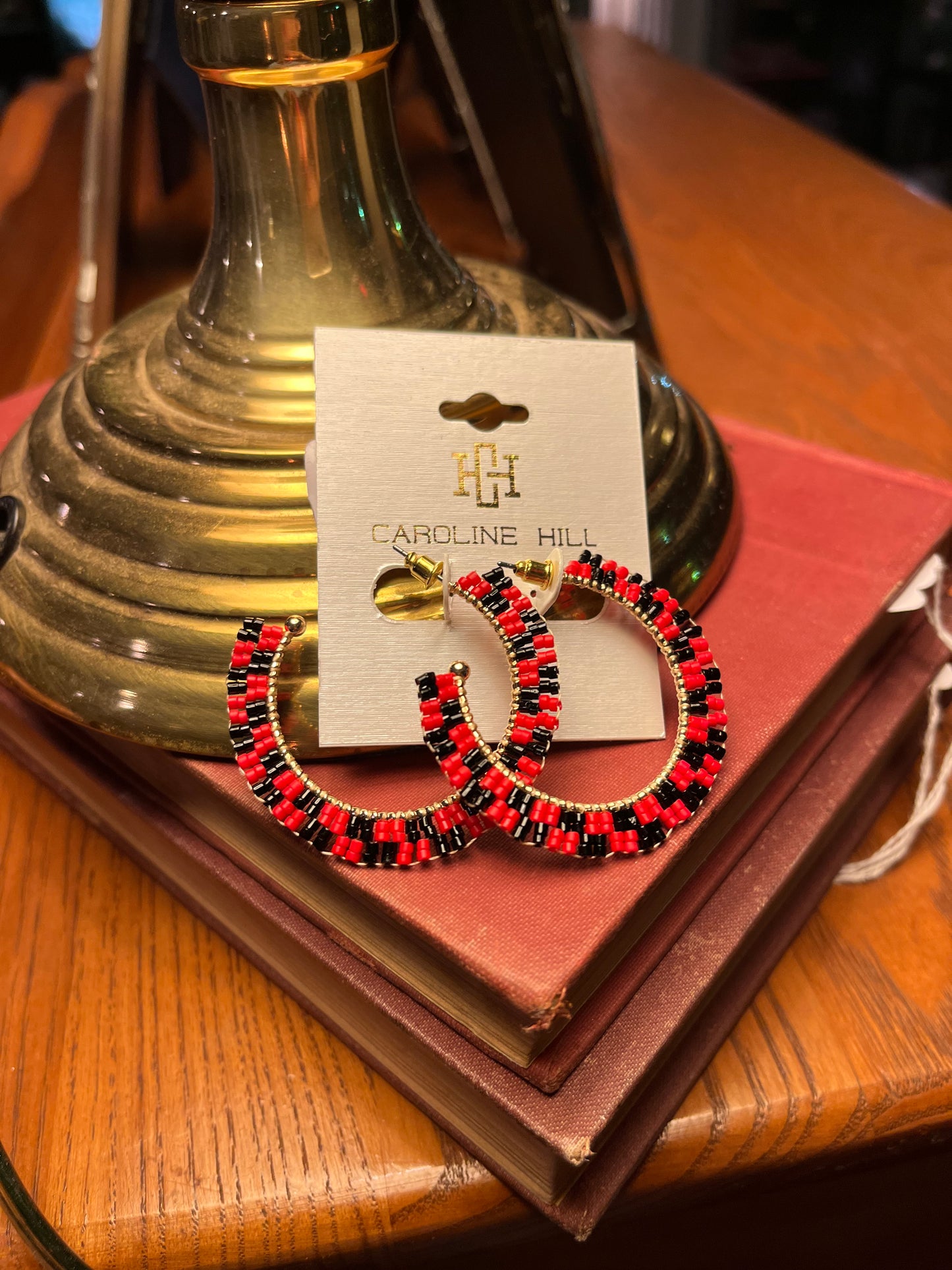 Red & Black Gameday Earrings