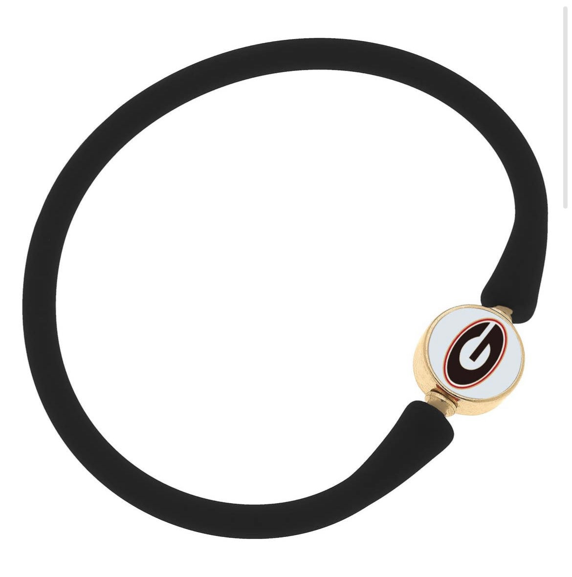 Silicone Georgia Bulldog Bracelet