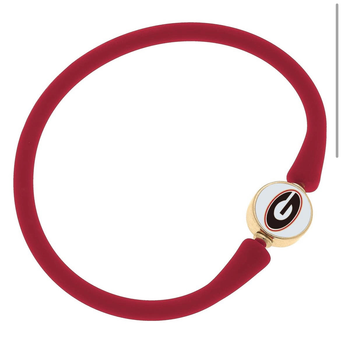 Silicone Georgia Bulldog Bracelet