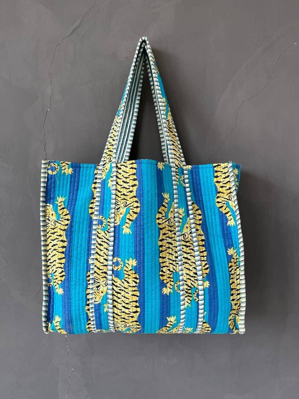 Quilted Reversible Floral Eco-Friendly Handmade Tote Bag