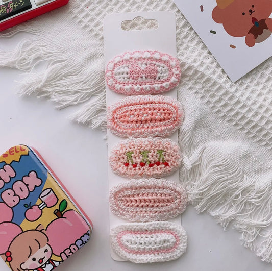 Crocheted Barretts