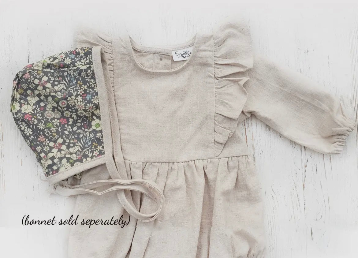 Girls Linen Romper