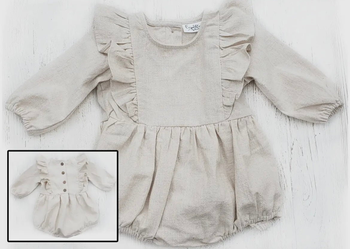 Girls Linen Romper