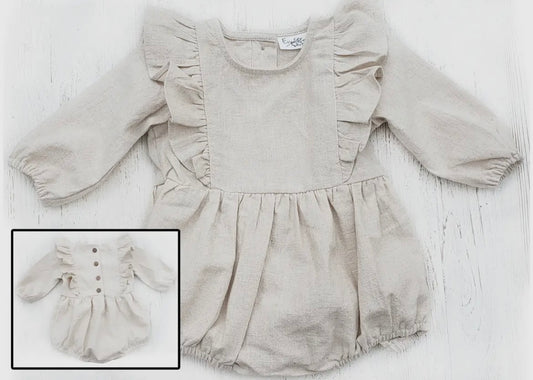 Girls Linen Romper