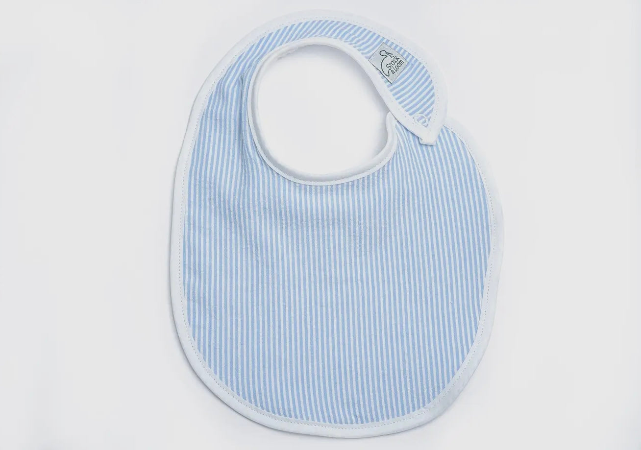 Embroidered Bib & Burp Cloth Set