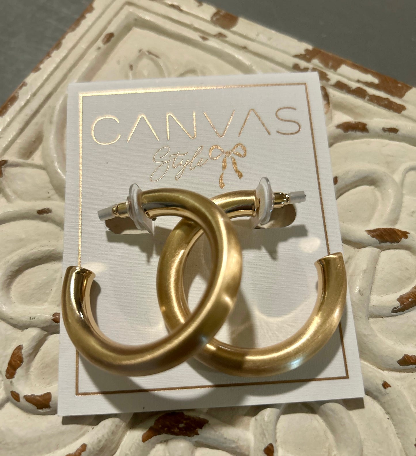 Medium Gold Hoop Earrings