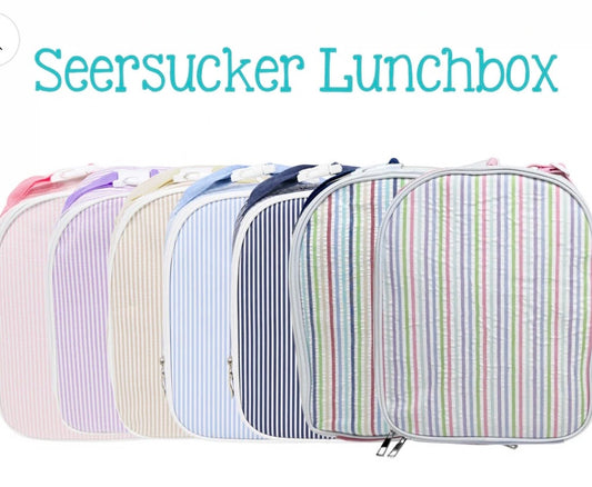 Love That Cotton Seersucker Lunch Box